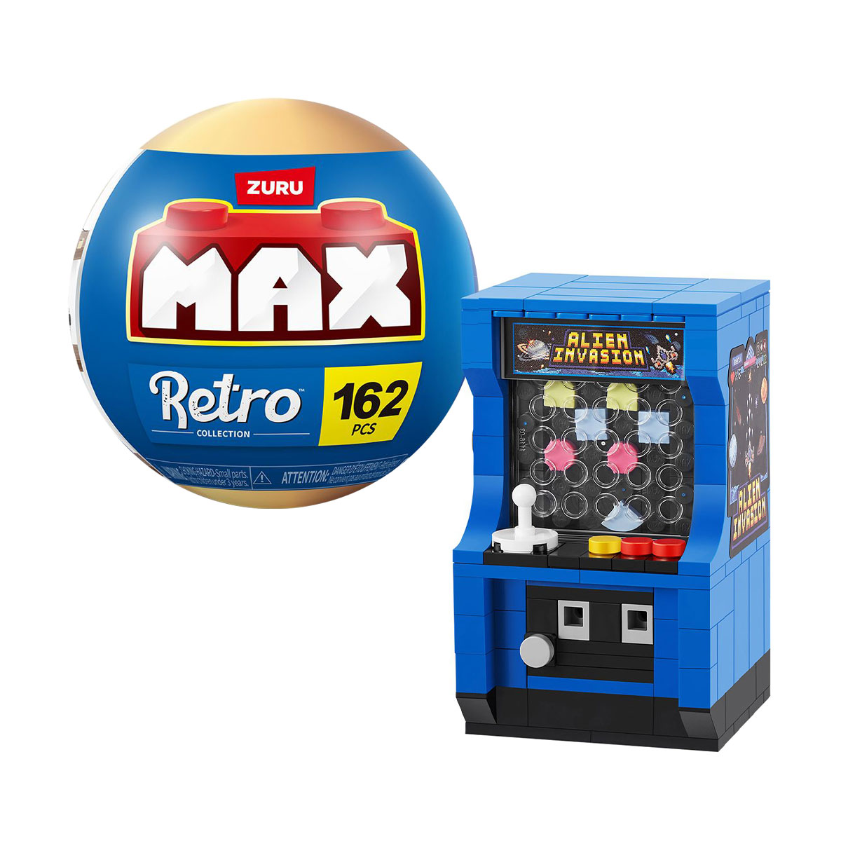 Дитячий конструктор в капсулі Zuru Max Retro S1 Ігровий аркадний автомат, від 8 років, 162 деталі (83185BGQ8)